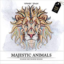 Wonder house Adult Colouring Books Majestic Animals